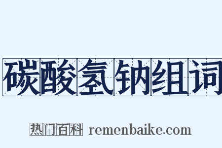 碳酸氢钠组词是什么意思的图片